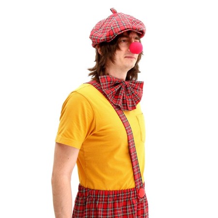 Clown with a butterfly carnival costume, red cage, p. 48-56-2