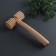 Massage "rink", 20 × 9 × 4 cm, wooden, toothe