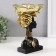 Souvenir Polystone stand "African with a golden flower on the head" 24x15x15.5 cm
