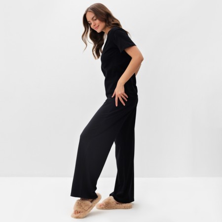 Pajama female (T -shirt and trousers) KAFTAN p. 40-42, black-2