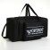Sports bag with lightning, 3 outer pockets, long belt, black color