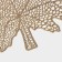 A set of serving napkins on the table “Maple leaf”, 4 pcs, d = 38 cm, gold color