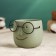 Pot "The pot that survived" 7x7x7cm, dark green