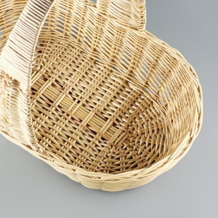 Product basket, 52 × 31 × 14/45 cm, manual weaving, willow-4