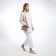 Women's bag over the shoulder Textura, small size, beige color