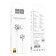Hoco M96 headphones, wired, vacuum, microphone, 1.2 m, silver