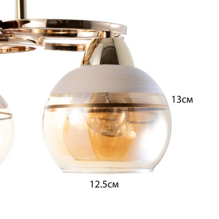 Iris chandelier 5he27 40W gold 47x47x23 cm Bayerlux-5