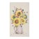 Set of towels Ethel "Bouquets" 45x70cm - 3 pcs, reps 167g/m2, cotton