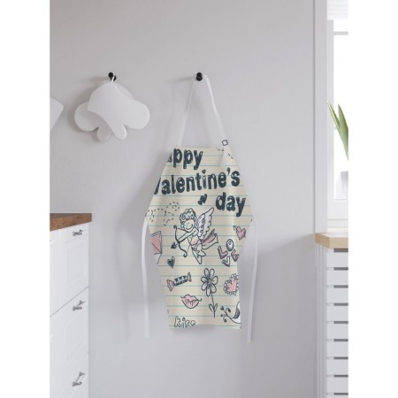 Apron kitchen with a photocrint “Recognition of love”, adjustable, size OS-1