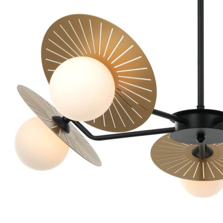Sonnenblume chandelier, 5x25W G9, black color-1