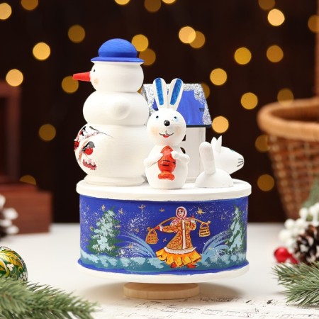 Musical souvenir "New Year's three", blue-1