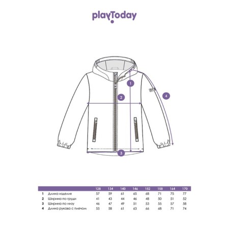 Ветровка для девочки PlayToday, рост 152 см-12