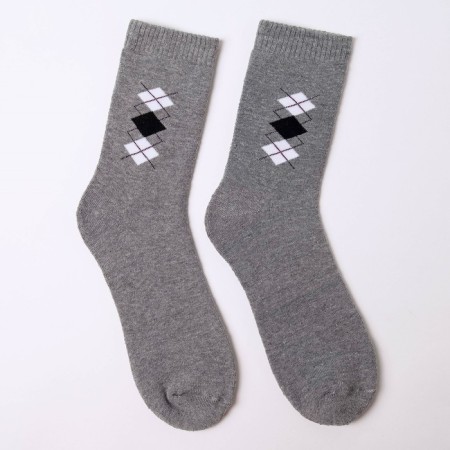 Socks male terry, gray color, size 27-29