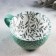 Ceramic "Leaves" mug, 290 ml, green color