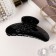 Hair crab "gloss" Early daisies, 9.5 cm, black
