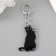 Acryl key a "black cat" 3.3x5 cm