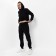 Male costume (sweatshirt/pants), black color, size 46 (m)