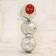 Set of balls plastic D-8 cm, 3 pcs "Festive mood" Silver