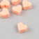 Busina silicone "heart" peach d = 1.4 cm