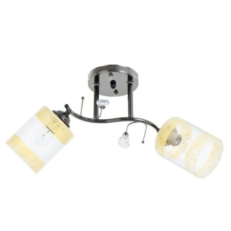 Svetogor chandelier "Sun" 2x60W e27 black chrome