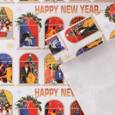 Package Crafts "Happy New Year", 70 x 100 cm, New Year