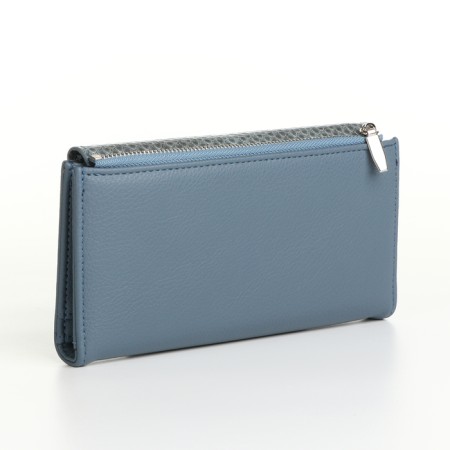 Women's wallet on magnets, gray color-1