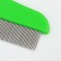 A comb for wool 15.6 x 3.6 cm, short teeth 1.7 cm, green-yellow