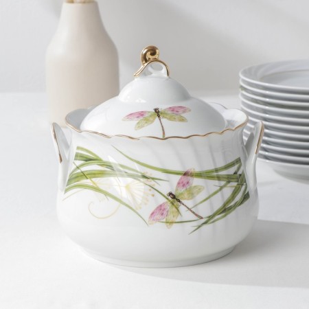 Service table porcelain "Dragonfly", 37 items, 2 types of plates-1