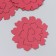 The workpiece of Foamiran "Flower Curly" 10x9.5 cm set 5 pcs. Ribbed burgundy