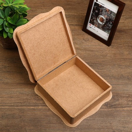 Figure casket is large for decor from MDF 18.5x18.5x6 cm, overlay 14 cm-1