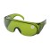 Glasses protective tundra, green, open type, shockproof material