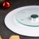 Glass stand for a cake rotating share "Christmas wreath", D = 24 cm