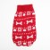 Sweater "Bones-snow", size 14 (DS 32-35, OG 35-45, Osh 22-26 cm), red