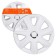 Wheel caps 16 "Airline" Joy, white gloss, chrome ring, set 2 pieces