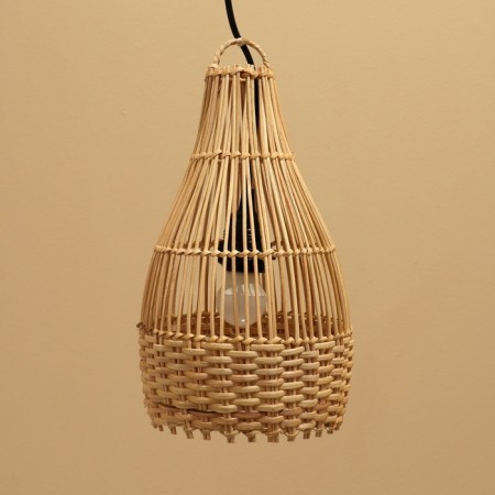 Lamp ceiling from the rattan "Indan" 1x120W, E27, 18x18x35 cm-2