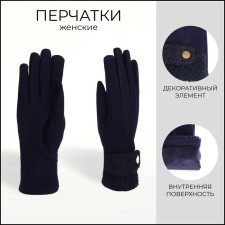 Gloves are female, dimensionless, without insulation, blue color