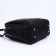 A backpack with a zipper, black color