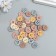 Buttons wood for creativity 4 punctures "style" set 40 pcs mix 1.2x1.2 cm
