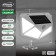 Garden lamp on a sunny battery, invoice, 13 × 9.5 × 5.5 cm, 100 LED, white glow