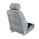Nabbage on the front seat, velor, size 35 x 130 cm, black