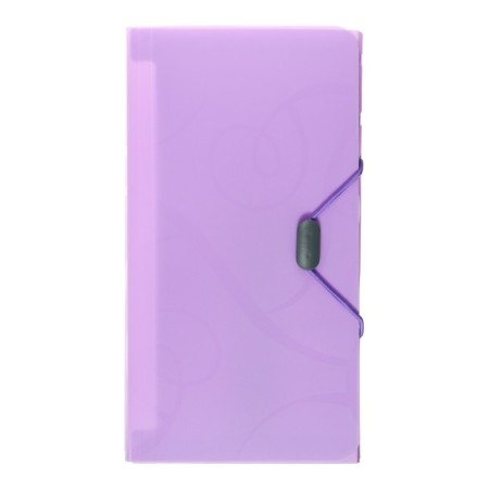 A65 elastic band, 12 departments, patterns, purple pastel-1