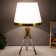 Venice table lamp E27 40W white-gold 28x28x50 cm Risalux