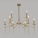 EUROSVET Anders ceiling 60142/9, E14, 9x60W, 900x900x830 mm, brass color