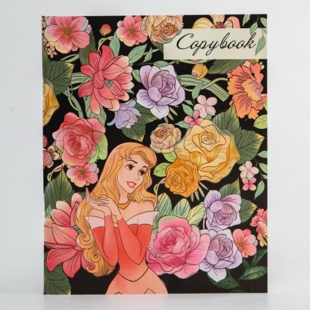 Notebook 48 sheets in a cage, cardboard cover "Princess"-3
