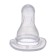 A nipple for a bottle, +0Mes., Slow flow, classic throat 35mm.