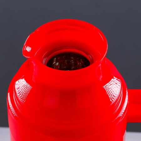 Thermos 1 l, with a glass flask, 2 circles, 13.5 x 32 cm, mix-3