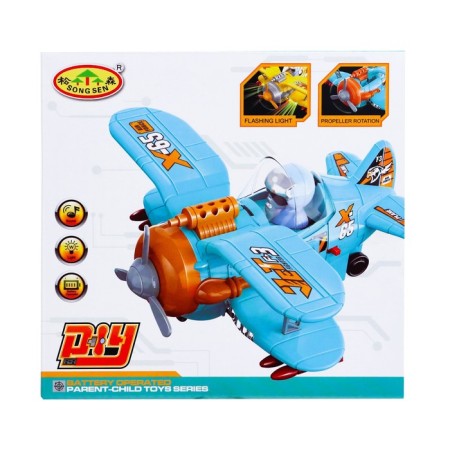 Cournitus aircraft, works on batteries, light and sound effects, mix color-5