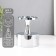 Summary Metal for 1 candle d = 7.5 cm "Alesio" silver 9x9x12 cm