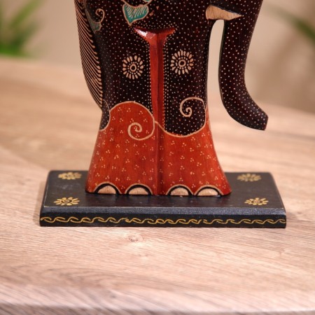 Souvenir "Elephant" on a stand, batik, tree 25 cm-5
