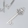 Decor metal "Openwork key" 7.5x3 cm